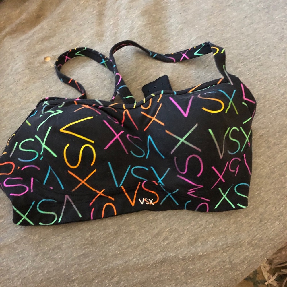Victoria’s Secret rainbow logo sports bra